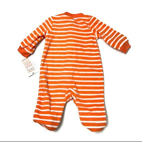 NWT Carter's Pumpkin Jackolantern Onsie One Piece Baby Infant Halloween Outfit - Picture 3 of 6
